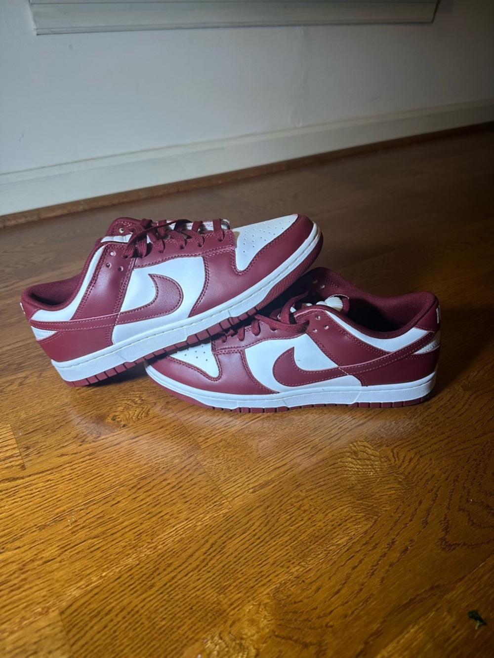 Nike Dunk Low Retro Team Red/White/Wine Bordeaux Men's 2021 Size 10 DD1391-601